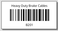 Part Barcodes by ABC Code - One Off