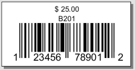 magazine cover barcode with price